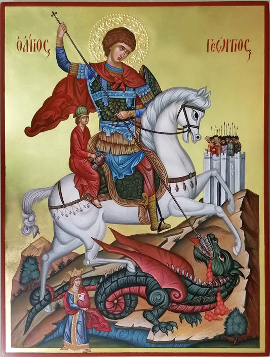 Icon of Saint George Slaying the Dragon
